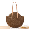 Color Big Disc Straw Woven Bag Casual One Shoulder Fashion Woven Bag Female Bag