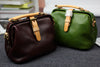 Plant Soft Leather Retro Style Doctor Bag