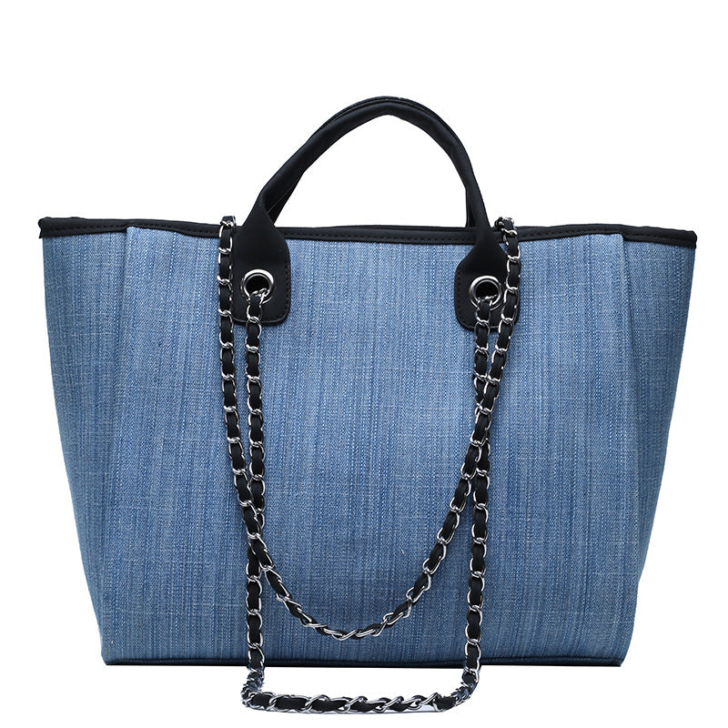 Simple Chain One-shoulder Diagonal Tote Bag