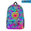 Personality Elements Tie-dye Peripheral Digital Color Backpack