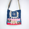 Antique Tassel Bag Color Contrast Stitching