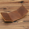 Men's Retro Crazy Horse Leather Wallet