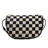 Black And White Contrast Simple Shoulder Bag