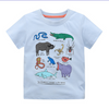 Boys Fashion T-Shirt Round Neck Cotton Fashion Cartoon Cool Print Short Sleeve Top