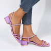 Plus Size Women Fashion Buckle Strap Chunky Heel Office Sandals