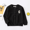 Kids Toddler Girls Boy Fashion Big-C Embroidered Cotton Cardigan Jacket