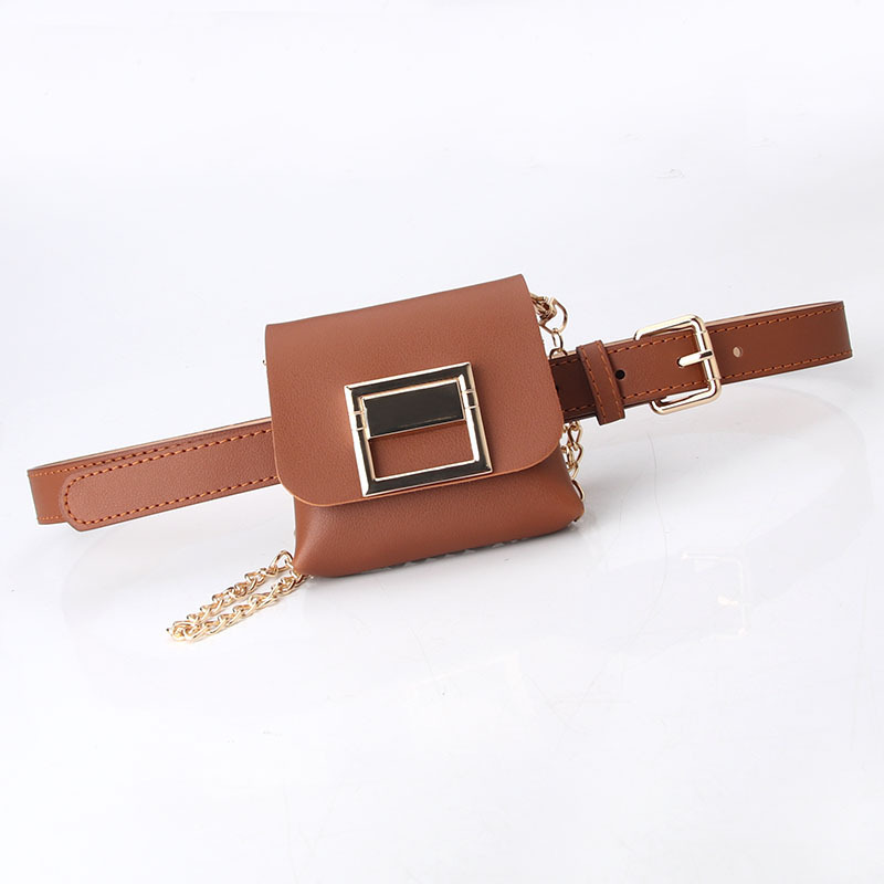 Women Fashion With Detachable Mini Chain Shoulder Bag Belt