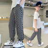 Boys Casual Stitching Design Straight Leg Denim Pants