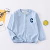 Kids Toddler Girls Boy Fashion Big-C Embroidered Cotton Cardigan Jacket