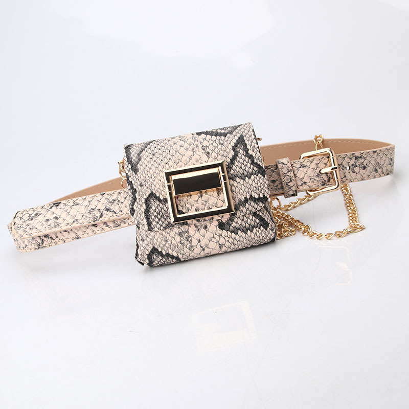 Women Fashion With Detachable Mini Chain Shoulder Bag Belt