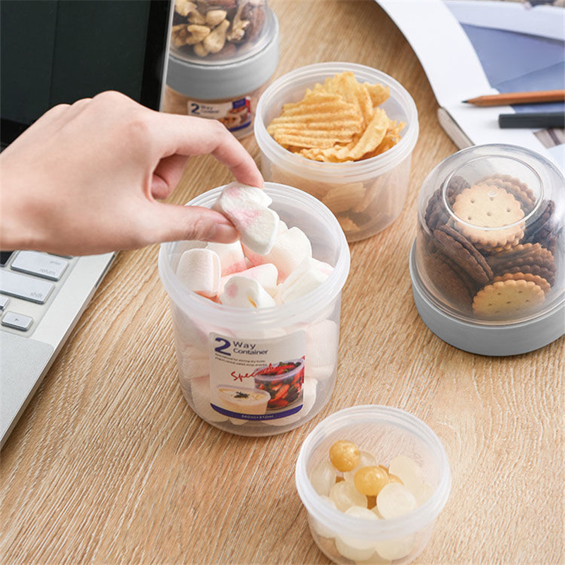 Portable Double-Layer Food Storage Box