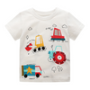 Boys Fashion T-Shirt Round Neck Cotton Fashion Cartoon Cool Print Short Sleeve Top