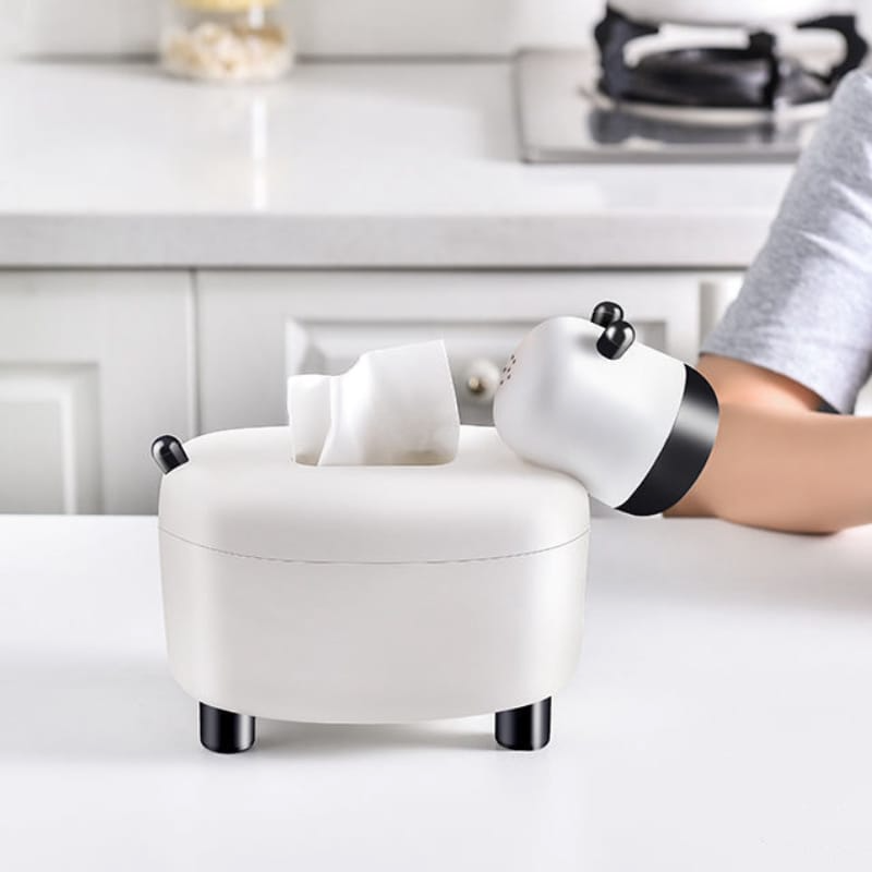 Cute Cow Shape Living Room Tissue Box