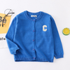 Kids Toddler Girls Boy Fashion Big-C Embroidered Cotton Cardigan Jacket