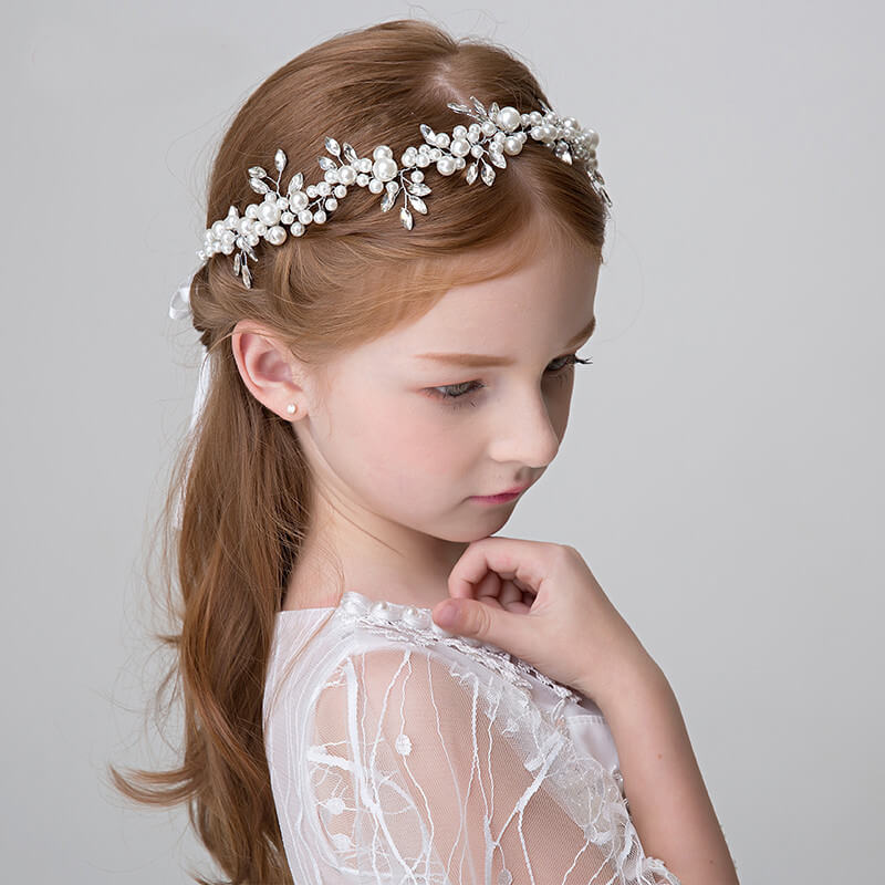 Girls Elegant Pearl Rhinestone Decoration Hair Accessories