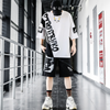 Men Casual Half Sleeve Round Neck Letter Printed T-Shirt And Shorts Two-Piece Set