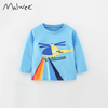 Children Kids Baby Fashion Boys Long Sleeve Cartoon Airplane Print T-Shirt