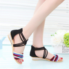 Plus Size Women Fashion Round Toe Strappy Heel Back Zipper Low Heel Sandals