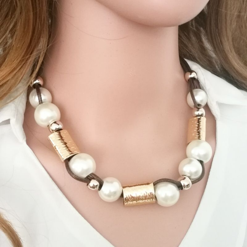 Ethnic Style Irregular Handmade Imitation Pearl Necklace