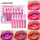 Women'S High Gloss Shiny Metallic Lip Glaze 6Pcs/Set