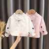 Toddlers Newborn Baby Girls Long-Sleeved Heart Blouses