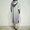 Women Long Sleeve Hooded Sweatshirt-Style Casual Dress