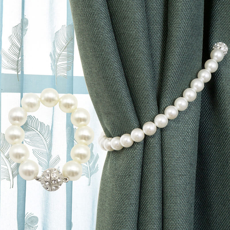 Creative Pearl Decor Curtain Tieback ( 2 sets )