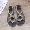 Plus Size Women Fashion Boho Flat Slip On Sandals