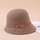Women Fashion Wool Felt Simple Beveled Elegant Fedora Hat