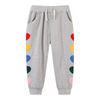 Children Kids Baby Fashion Boys Girls Cute Embroidered Sports Pants