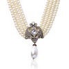 Multi-Layer Pearl Beads Womens Necklace
