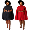 Plus Size Loose Casual Pleated Dress