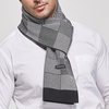 Men Autumn And Winter Simple Houndstooth Pattern Warm Scarf