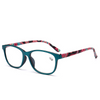 Older Person High Quality Resin Squre Shape Frame Floral Pattern Reading Glasses