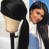 Women Fashion Center Parting Human Hair With Headband