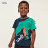 Children Kids Baby Fashion Boys Casual Basic Short Sleeve Dinosaur T-Shirt