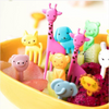 Animal Cartoon Fruit Fork Mini Baby Fruit Stick Cute Bento Stick Creative Fruit Toothpick