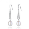 Romantic Natural Pearl Jewelry Women Luxury Sterling Silver Earrings