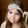 Baby Girls Lace Crystal Leaves Pattern Birthday Party Headbands