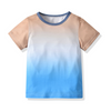 Children Kids Toddlers Boys Tie-Dye Round Neck Pullover Short Sleeve T-Shirt