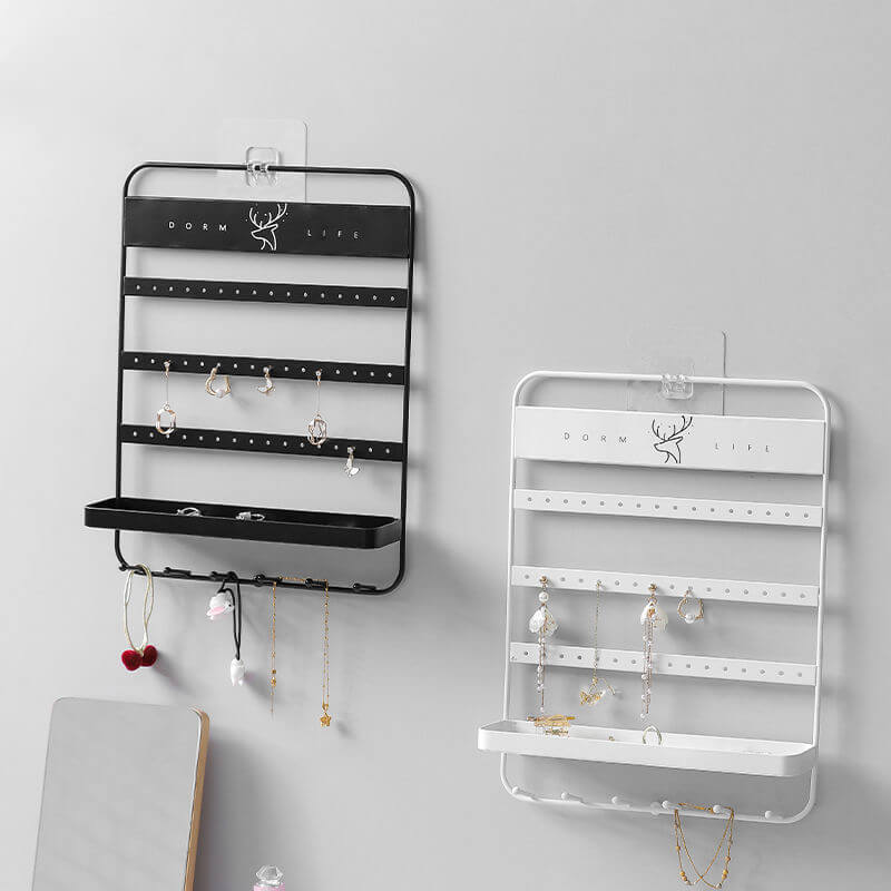 Unique Solid Color Wall Mounted Jewelry Display Rack