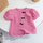 Children Kids Toddlers Girls Puff Sleeve Bow T-Shirt