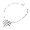 Fashion Lady High Quality 925 Silver Plated Tassel Pendant Necklace