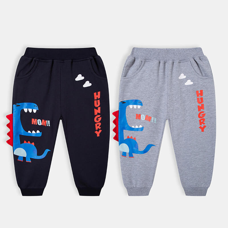 Boys Cute Dinosaur Letter Pattern Pants