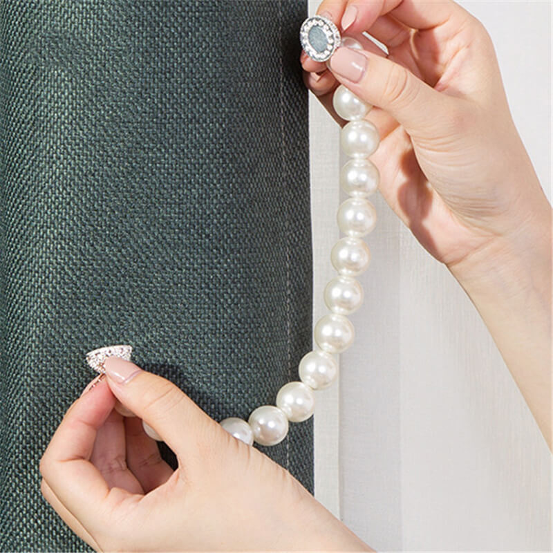 Creative Pearl Decor Curtain Tieback ( 2 sets )