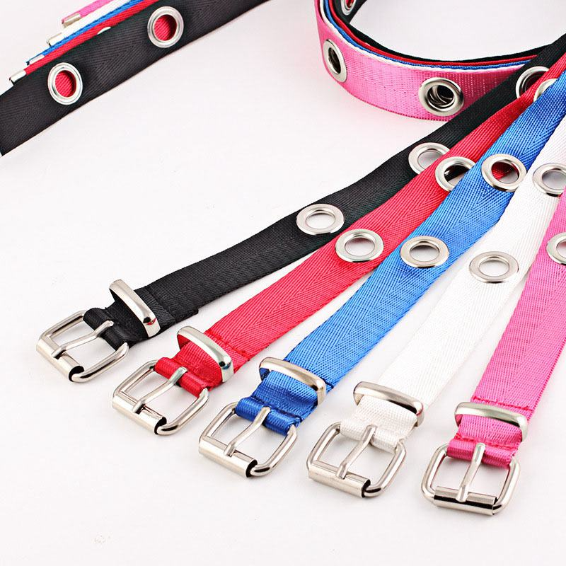 Fashion Punk Style Unisex Canvas Casual Streetwear Classic Belt