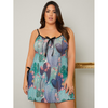 Women Plus Size Lingerie Sexy Side-Slit Nightdress