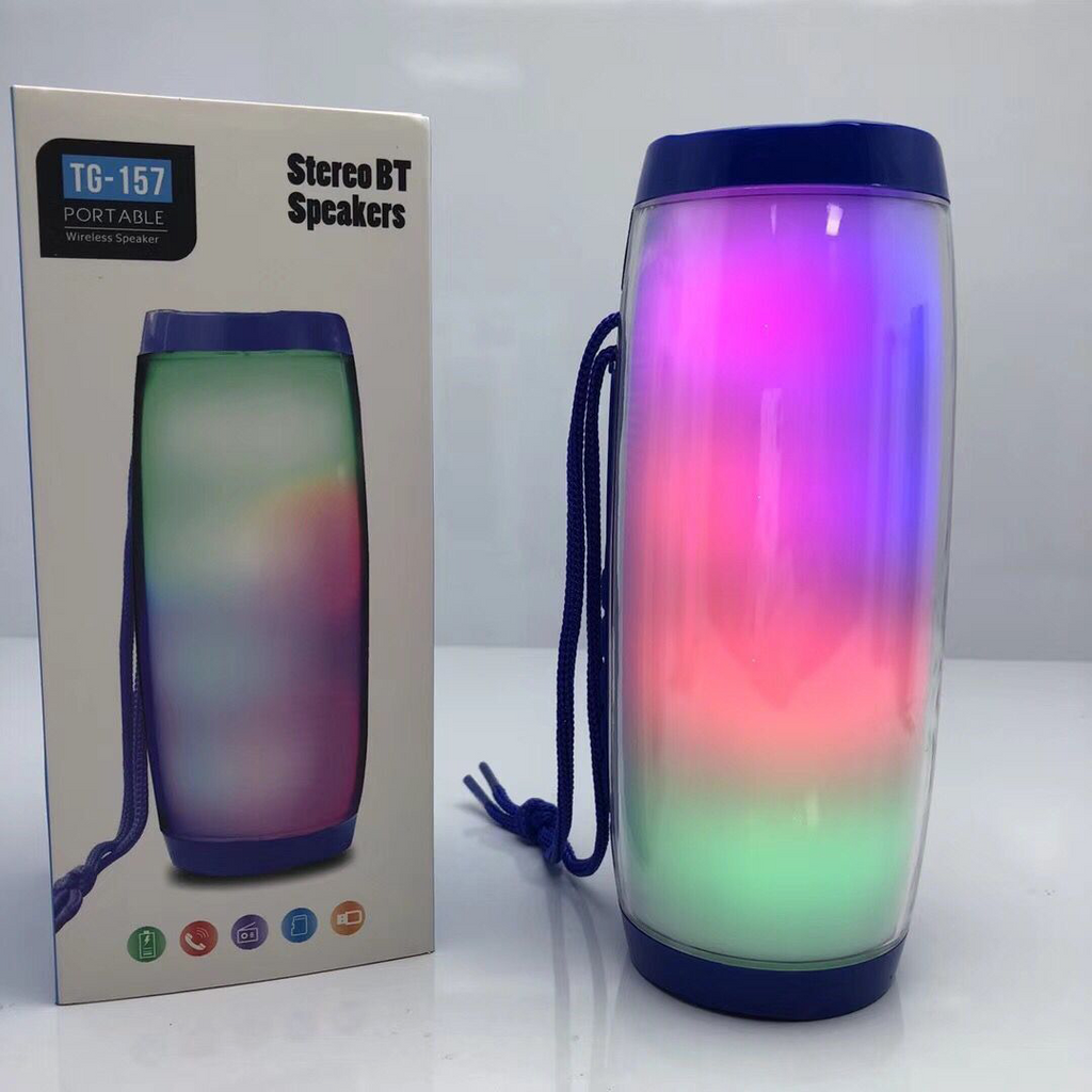 Portable Speaker Bluetooth Wireless Speaker With LED Light