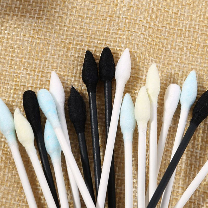 4 In 1 Mix Color Combination 500pcs/Box Double Headed Cotton Swabs