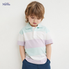 Children Kids Baby Fashion Boys Casual Basic Short Sleeve Stripe Print